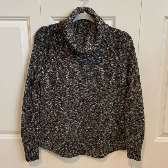 Lucky Brand Sweaters | Lucky Brand Black Marled Turtleneck Sweater | Color: Black | Size: Xs | Ashleevillecco's Closet